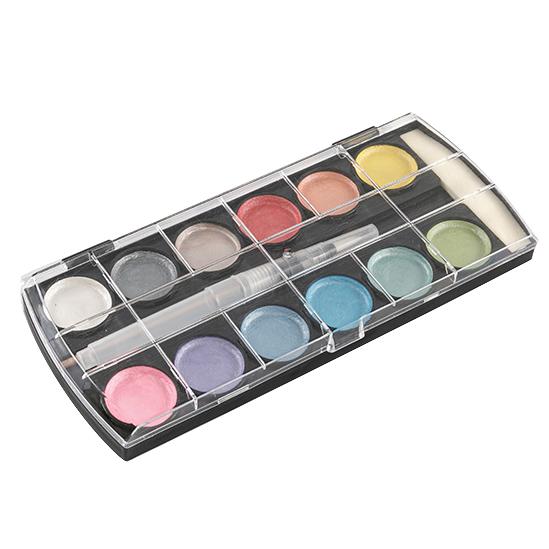 12 Colors Metallic Watercolor Paints