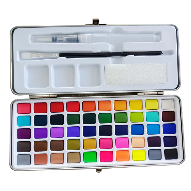 How to use solid watercolor paint?